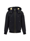 Gold Ballistic Bomber Jacket Black Fox Fur Black - MOOSE KNUCKLES - BALAAN 2