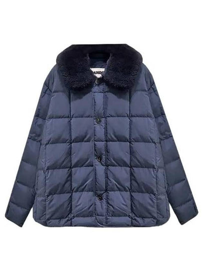 Men's Shearling Down Padded Navy - JIL SANDER - BALAAN 2