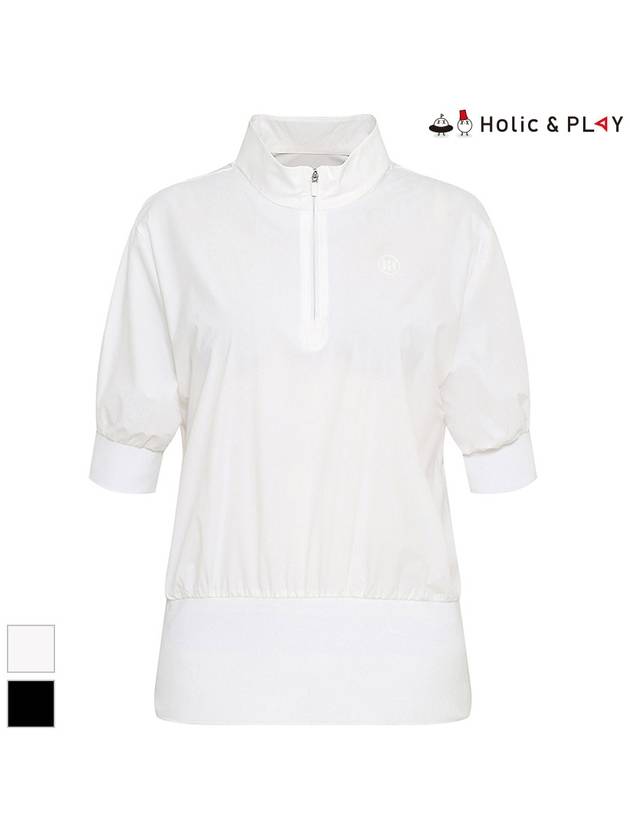 Woven Blouson High Neck T-ShirtHD2WTS007 - HOLIC&PLAY - BALAAN 3