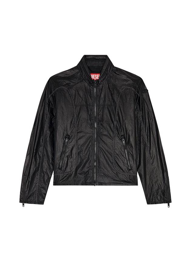 nylon jacket contrast detailing black - DIESEL - BALAAN 2