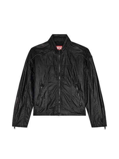 nylon jacket contrast detailing black - DIESEL - BALAAN 2