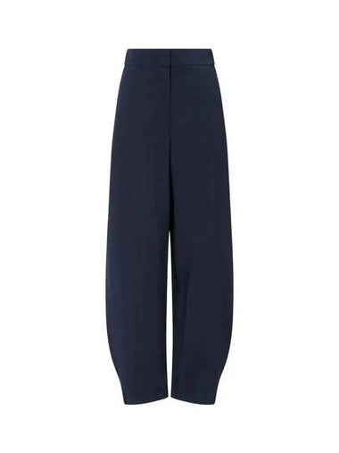 Women s Rayon Balloon Leg Pants Navy - EMPORIO ARMANI - BALAAN 1