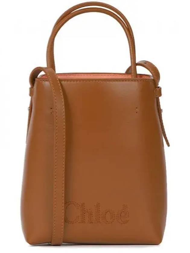 Sense Micro Calfskin Tote Bag Camel - CHLOE - BALAAN 2