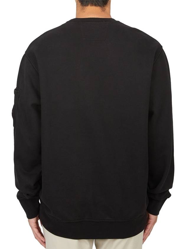 Emerized Diagonal Fleece Lens Sweatshirt Black - CP COMPANY - BALAAN 4