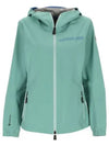 Women s Valles Hooded Zip Up Aqua Green - MONCLER - BALAAN 2