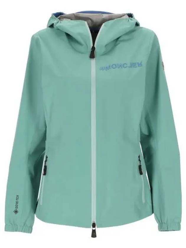 Women s Valles Hooded Zip Up Aqua Green - MONCLER - BALAAN 2