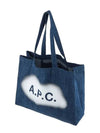 Diane Cotton Tote Bag Blue - A.P.C. - BALAAN 4