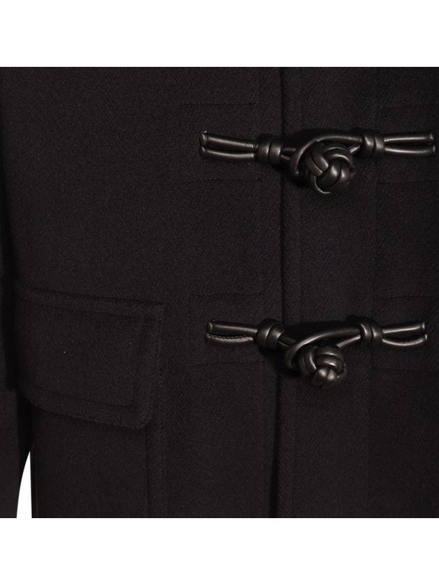 Knot Wool Duffel Coat Navy - BOTTEGA VENETA - BALAAN 5