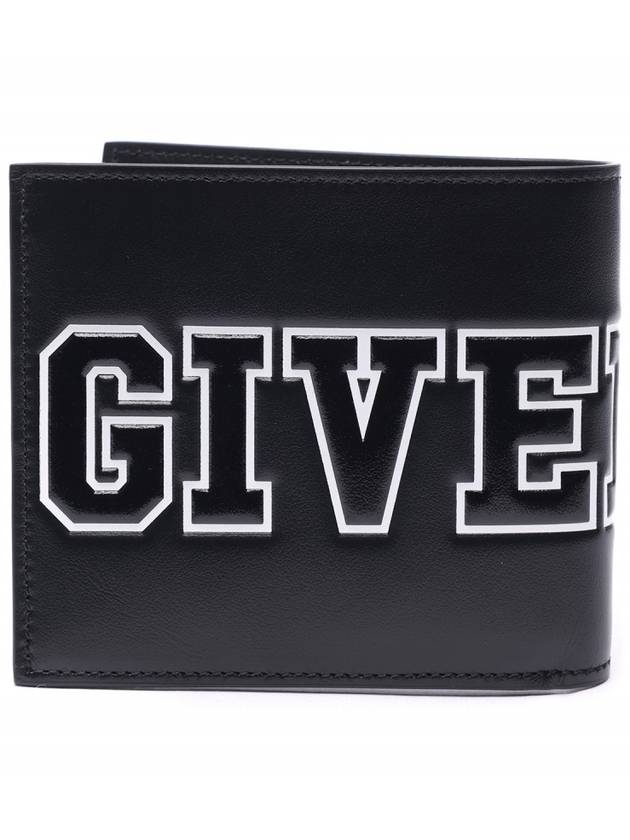 Embossed Big Logo Half Wallet Black - GIVENCHY - BALAAN 5