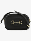 Horsebit 1955 Small Shoulder Bag Black - GUCCI - BALAAN 3