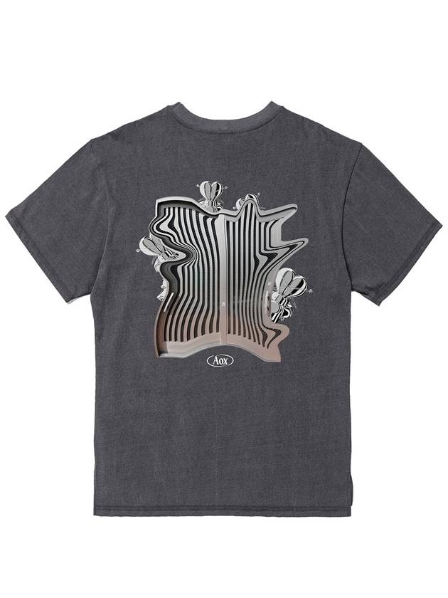 Silver door Pigment T shirt Gray - AOX - BALAAN 2