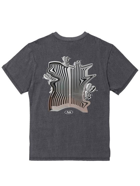 Silver door Pigment T shirt Gray - AOX - BALAAN 2