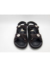 Suede Velcro Sandals Black - CHANEL - BALAAN.