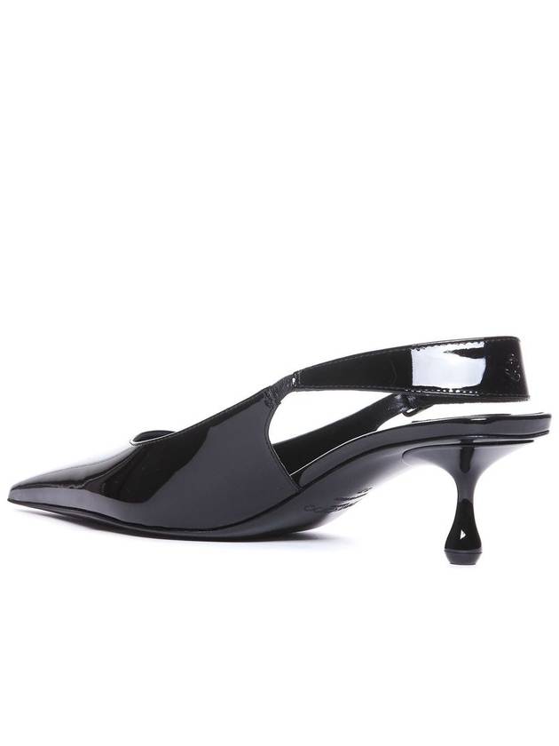 Jimmy Choo Black Leather Amel Slingback Pumps - JIMMY CHOO - BALAAN 3