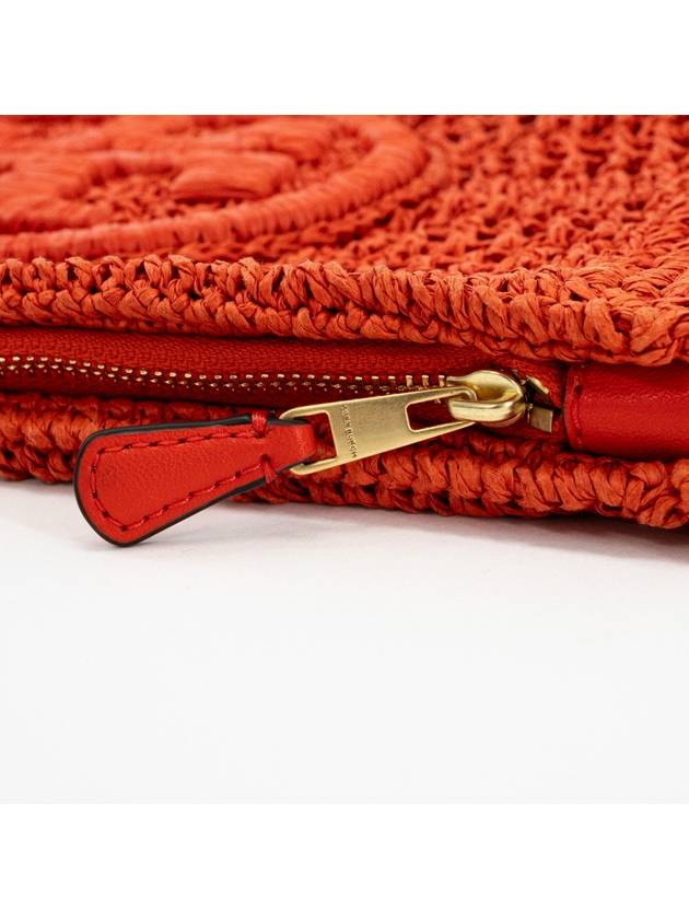 Ella Crochet Pouch Bag Orange - TORY BURCH - BALAAN 5