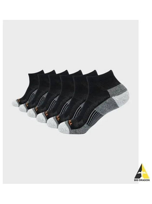 MERRELL 6 Pack Recycled Cushioned Medium Neck Socks BLACK - MERRYMOTIVE - BALAAN 1