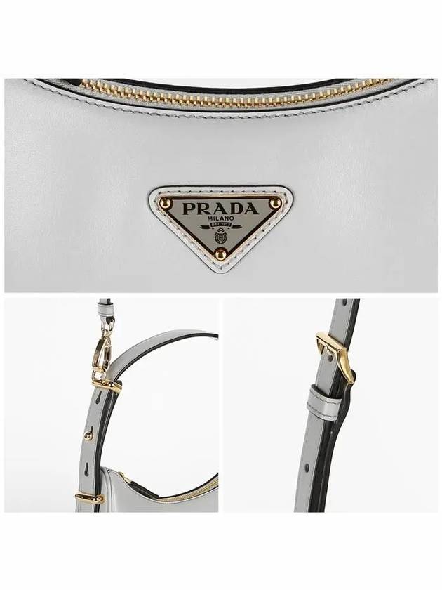 1BC194 ASK F01IB Arke Small Leather Shoulder Bag - PRADA - BALAAN 5