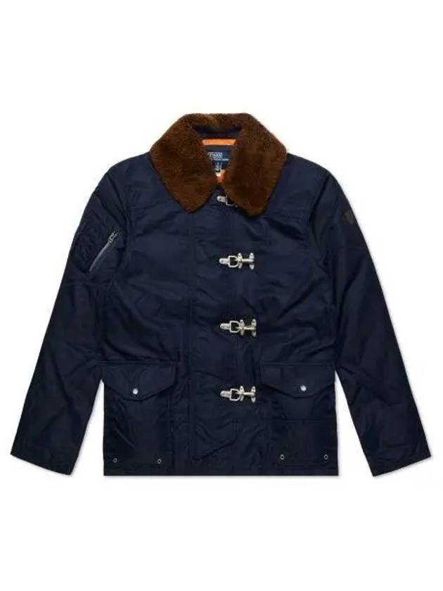 Cortland shearling down jacket navy with 30 points paid - POLO RALPH LAUREN - BALAAN 1