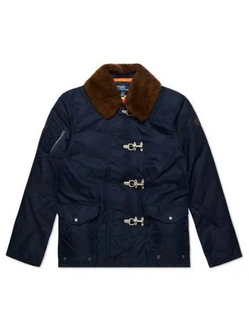 Cortland shearling down jacket navy with 30 points paid - POLO RALPH LAUREN - BALAAN 1