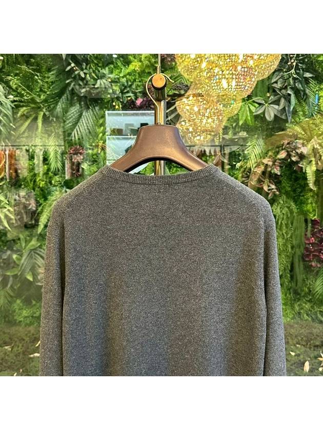 Classic Crew Neck Cashmere Knit Top Grey Melange - LORO PIANA - BALAAN 6