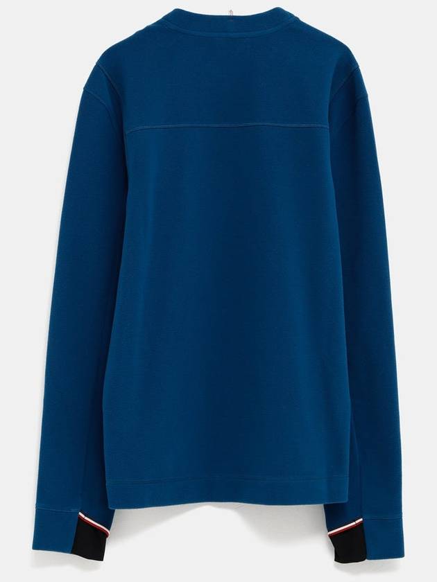 Stretch fleece sweatshirt cobalt blue - MONCLER - BALAAN 3