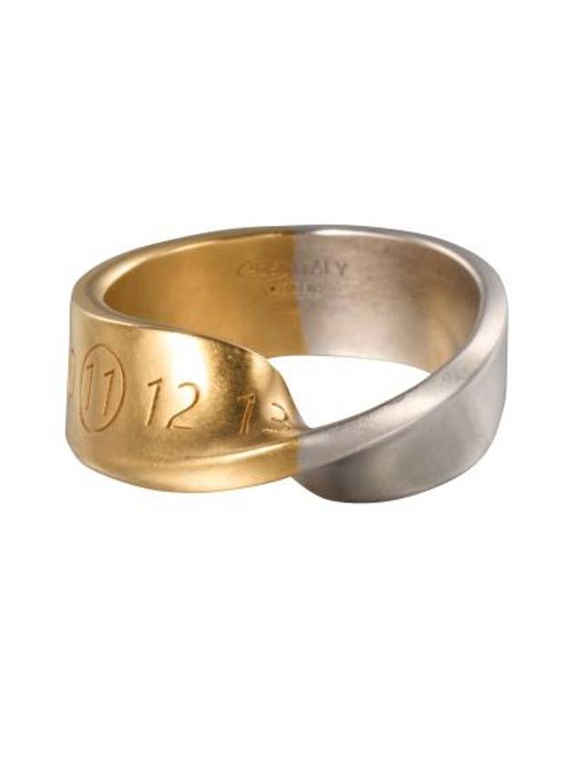 Number Motif Twist Ring Gold - MAISON MARGIELA - BALAAN 1