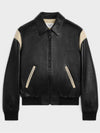 Teddy Lambskin Jacket Cream Black - CELINE - BALAAN 2