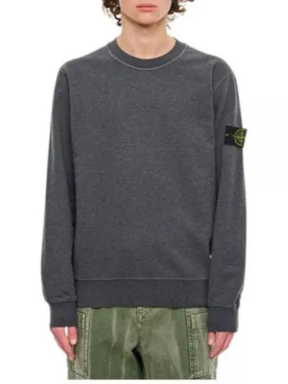 Wappen Patch Garment Dyed Sweatshirt Grey - STONE ISLAND - BALAAN 2