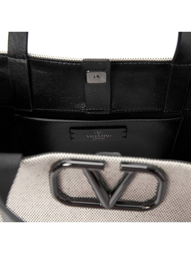 V Logo Signature Tote Bag Black - VALENTINO - BALAAN 10