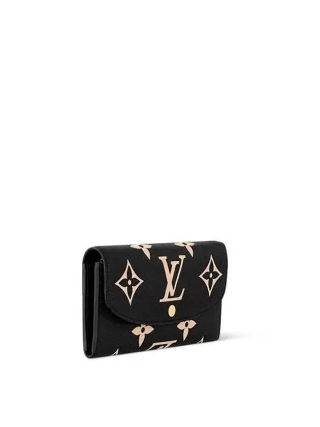 Emilie Bi Color Monogram Empreinte Leather Long Wallet Black - LOUIS VUITTON - BALAAN 3