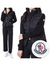 Logo patch padded layered women s stretch zip up 8G00003 89ALE 999 - MONCLER - BALAAN 1