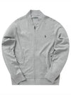 Men's Embroidered Pony Logo Zip-up Jacket Grey - POLO RALPH LAUREN - BALAAN 2