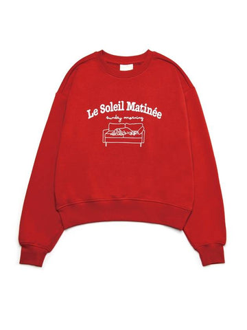 Sleeping Puppy Sweatshirt Red - LE SOLEIL MATINEE - BALAAN 1