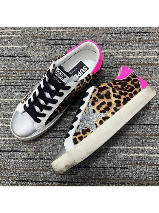 Women s Leopard Superstar Glitter Graffiti Low Top GWF00102 F000752 80590 - GOLDEN GOOSE - BALAAN 2