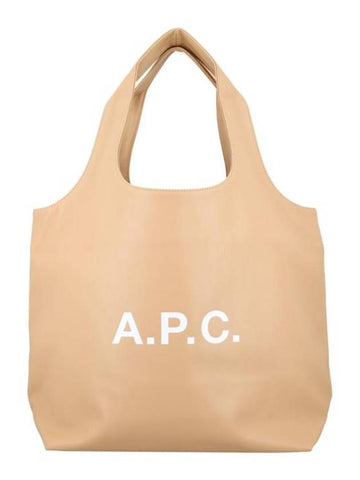 Logo Ninon Detail Medium Tote Bag Beige - A.P.C. - BALAAN 1