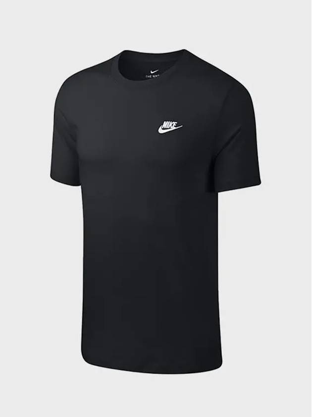 Sportswear Club Short Sleeve T-Shirt Black - NIKE - BALAAN 3