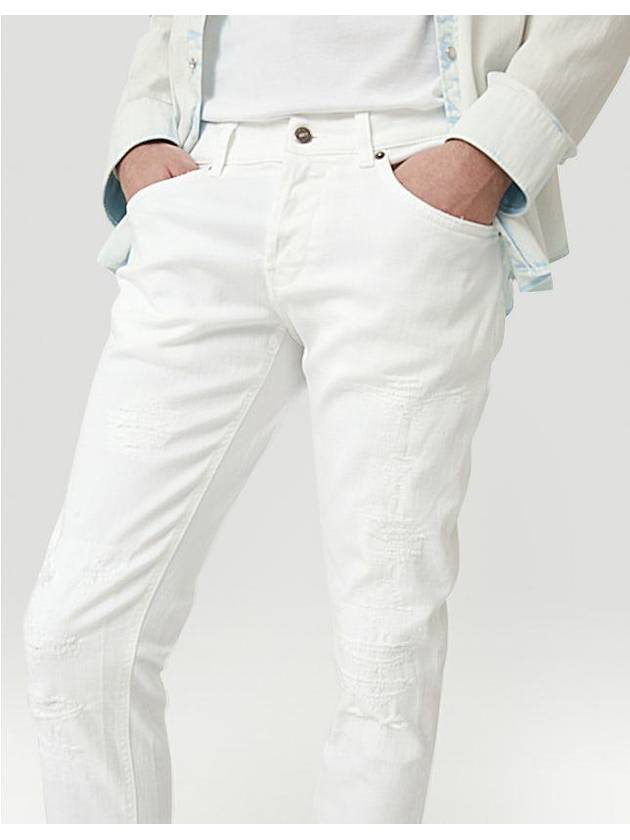 Denim Straight Pants UP168BS0030CS7000 WHITE - DONDUP - BALAAN 4