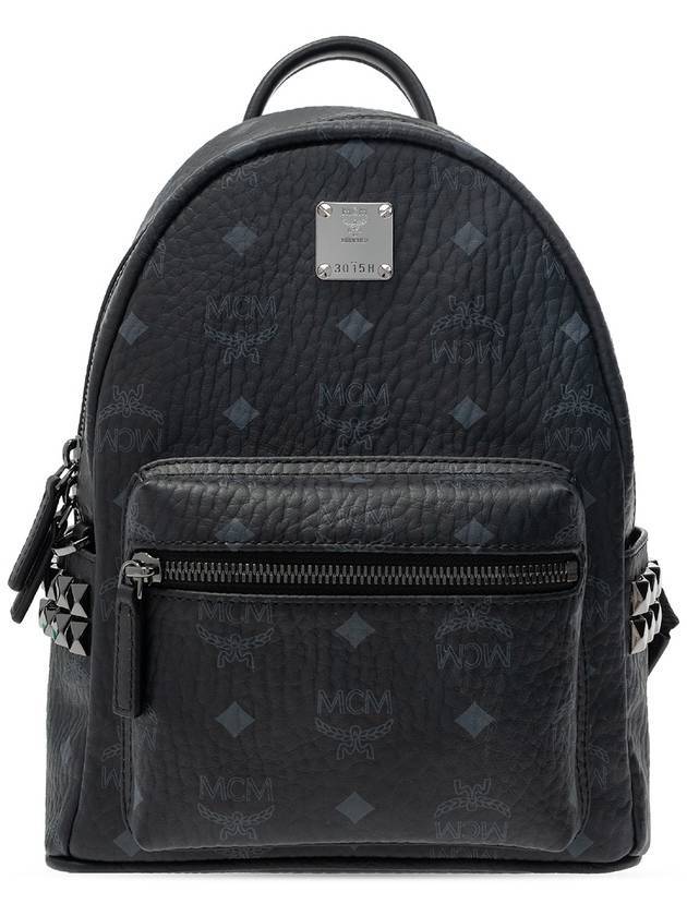 Stark Studded Backpack Black - MCM - BALAAN 1