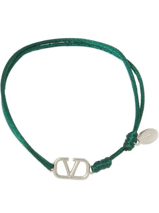 Garavani Adjustable V Logo Slim Bracelet - VALENTINO - BALAAN 1