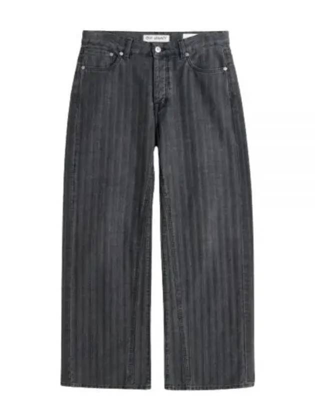 Treble Cut Stripe Straight Pants Grey - OUR LEGACY - BALAAN 2