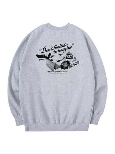 Cat Box Sweatshirt Gray - RADINEO - BALAAN 1