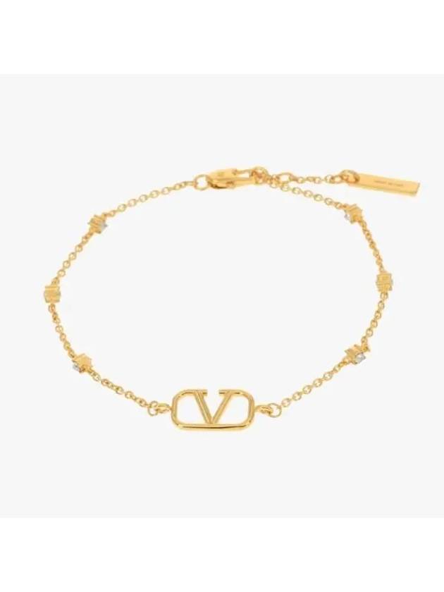 Valentino 5Y2J0S02 YCW MH5 J0S02 Garavani V logo bracelet - RED VALENTINO - BALAAN 2