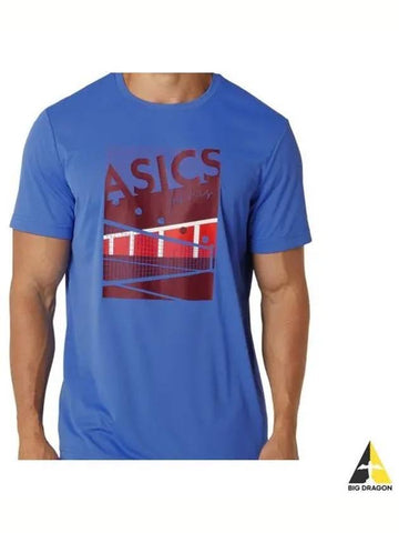 Men GS Graphic Tee 2041A284403 Short Sleeve T Shirt - ASICS - BALAAN 1