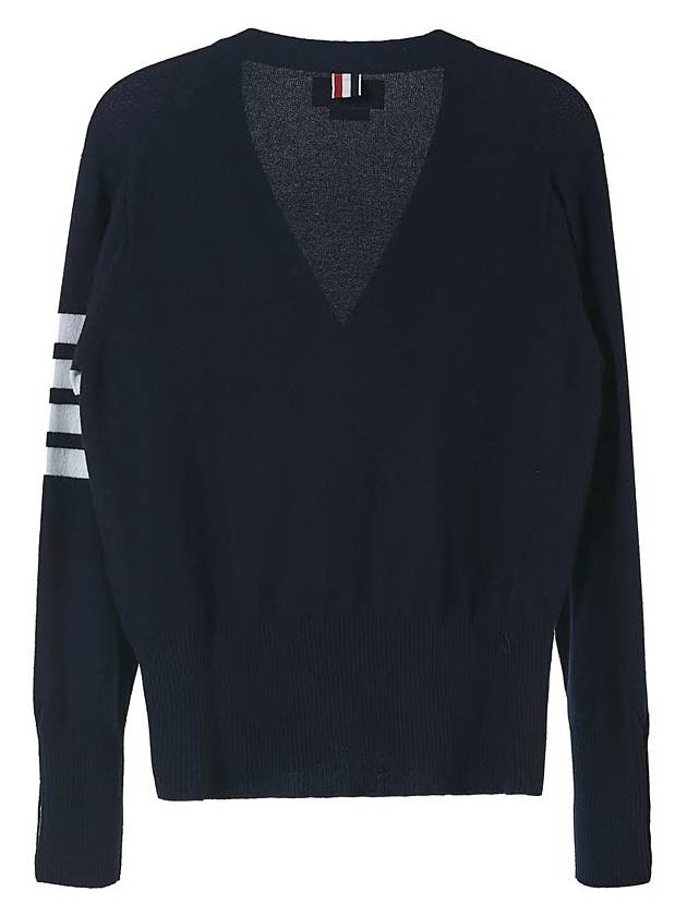 Men's Diagonal Classic Cashmere Cardigan Navy - THOM BROWNE - BALAAN 3