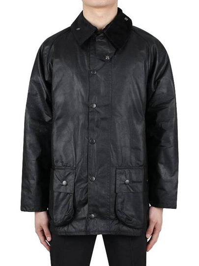 Men's Beaufort Wax Jacket Black - BARBOUR - BALAAN 2