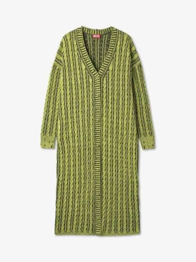 cable knit maxi cardigan A11173 0GEAZ 5AS B0110818644 - DIESEL - BALAAN 2