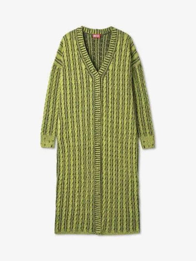 M Panagia Cable Knit Shunil Cardigan Green - DIESEL - BALAAN 2