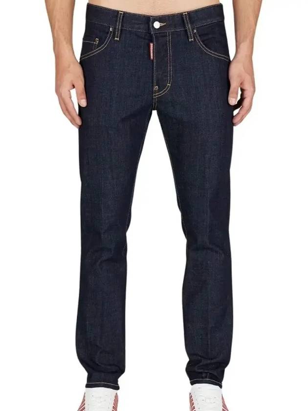 Dark Rinse Wash Skater Denim Jeans Blue - DSQUARED2 - BALAAN 2