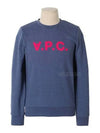 Women's Pink Neon VPC Logo Sweatshirt Blue - A.P.C. - BALAAN 2