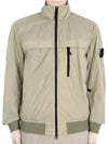 Compass Badge Pleated Windbreaker Sand - STONE ISLAND - BALAAN 2